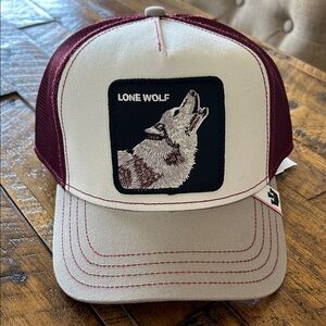 Goorin Bris Lone Wolf Trucker Hat nwt